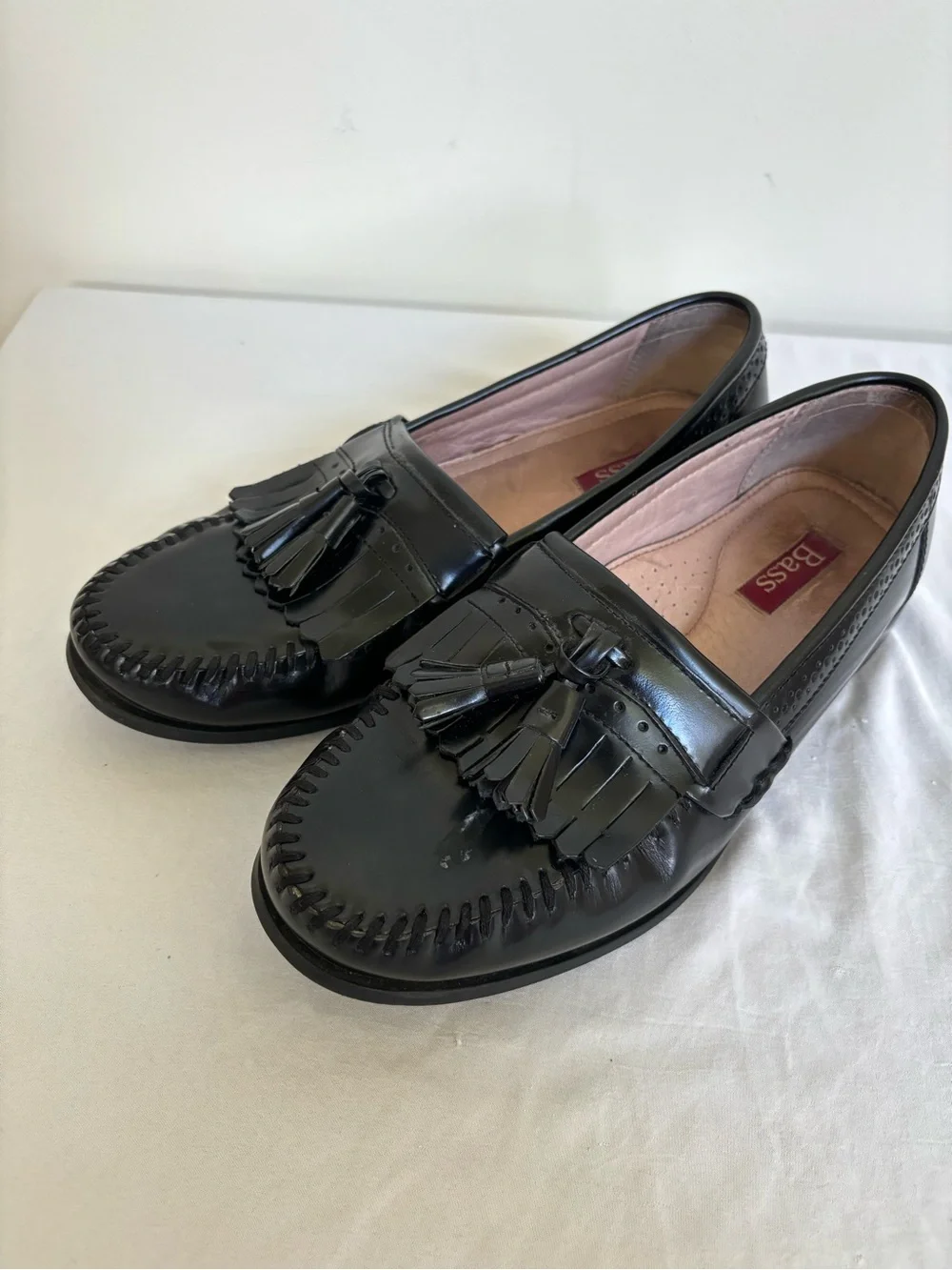 GH Bass Grammar Loafers Tassel Size 9 Mens Wide black